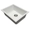 Msi White Single Bowl 24in X 18in Quartz Undermount  Kitchen Sink ZOR-QTZ-SBSNK-0102 - alternate 5